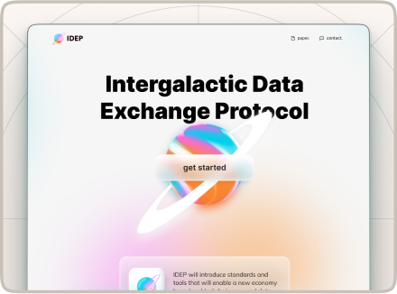 IDEP -- Intergalactic data exchange protocol